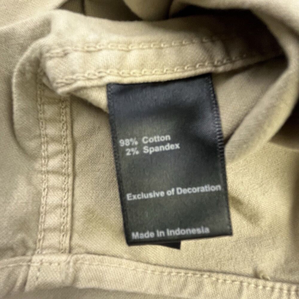 Flint and Tinder Stretch Canvas Expedition Shirt Men’s Medium Tan Chest Pockets - Picture 7 of 10